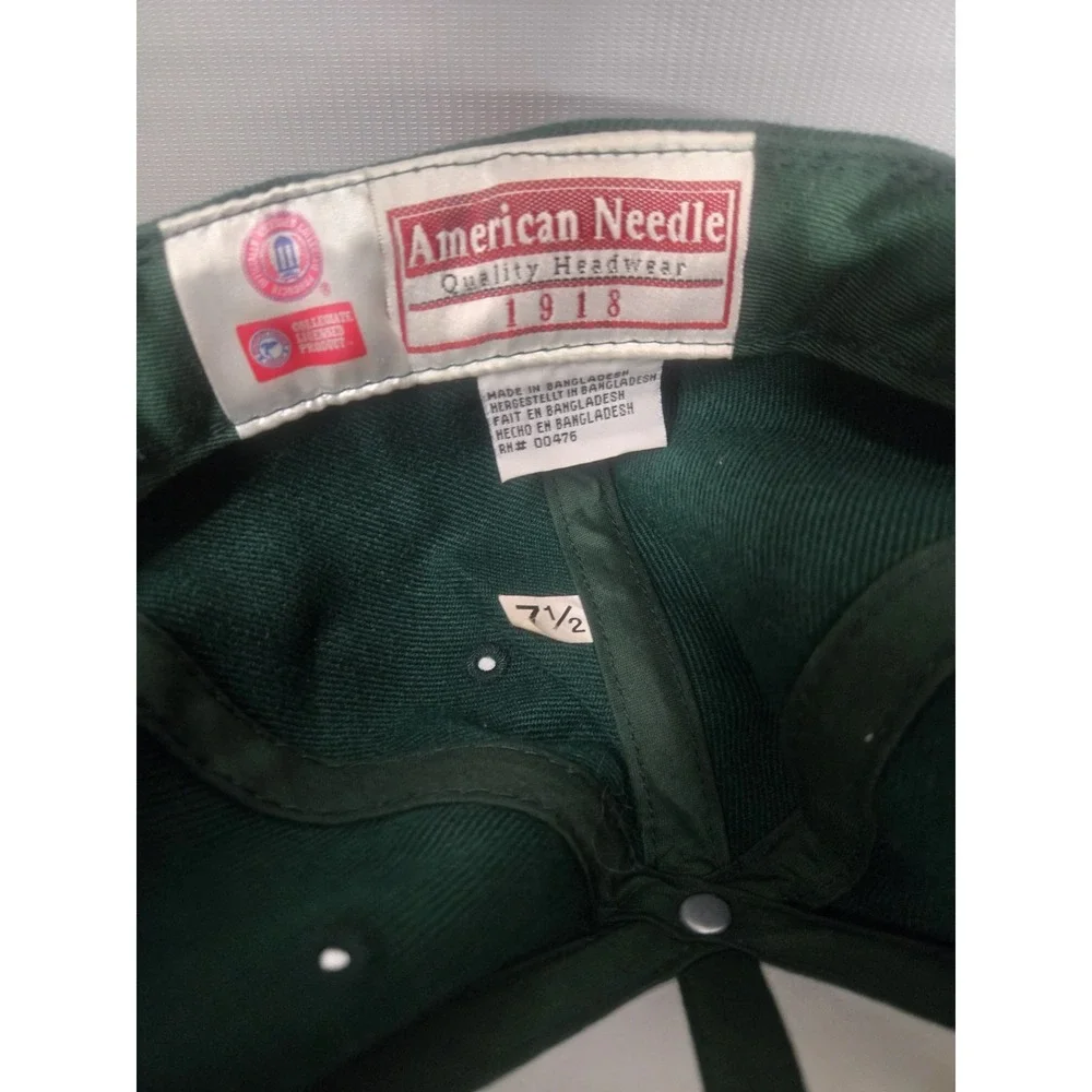 VTG Miami Hurricanes Hat Cap Embroidered American Needle Fitted 7.5 Collegiate